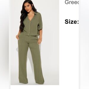 Olive Green Women's Jumpsuit